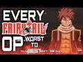 EVERY Fairy Tail Opening Ranked WORST to BEST!