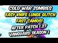*NEW* COLD WAR ZOMBIES EASY KNIFE LUNGE GLITCH FOR EASY CAMOS 1.27 (call of duty blackops cold war)