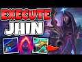 TRIPLE EXECUTE JHIN LEAVES NO SURVIVORS! (ONE-SHOT FROM 50% HP) - League of Legends