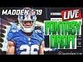 MADDEN 19 LIVE FANTASY DRAFT -- MY LIVE FIRST REACTION TO MADDEN 19 | Madden 19 Franchise Mode