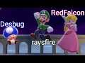 4 Mario Professionals vs. 1 Easy Level — 3D World Online w/ Desbug, RedFalcon & raysfire (Part 2)