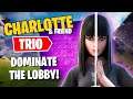 Charlotte Dominates the Lobby - Fortnite TRIO Gameplay