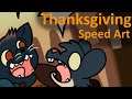 Thanksgiving Speed Art - Mae Bringing Her Daughter To Dinner