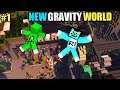 #1 | Minecraft | First Day On Gravity World With Oggy And Jack | Minecraft Pe | In Himdi | Survival