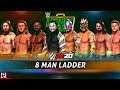 WWE 2K20 8 Man Ladder Match Gameplay ft. Rey Mysterio Kofi Kingston Jeff Hardy Edge Kalisto & More
