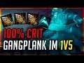 100% Crit Gangplank im 1v5! GP Toplane EDIT Gameplay [League of Legends]