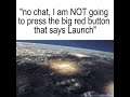 No chat, I am NOT going to press the big red button! (jerma meme) #shorts