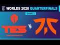 Top Esports vs Fnatic Game 5 - Worlds 2020 Quarterfinals Day 3 - TES vs FNC G5