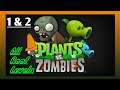 Plants vs Zombies Level 1 & 2 Roof