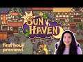 🌱 My NEW FAVOURITE Farming Sim + RPG | Sun Haven Gameplay | First Impressions | Kat Plays