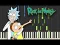 Rick and Morty - Intro Theme (Piano Tutorial) [Synthesia]