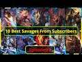 10 Best Savage From Subscribers (Episode 3) Mobile Legends Bang Bang