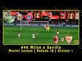 ISS Pro Evolution 2: AFA vs UEFA 2020 (PS1) ML #46 Milan x Sevilla | Rodada 18 | Divisão 1