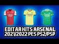 Editar Kits Arsenal 2021/2022 (Equipacion Completa) pes ps2/psp