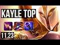 KAYLE vs SION (TOP) | 8 solo kills, Dominating | NA Diamond | 11.23