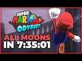 Super Mario Odyssey All Moons Speedrun in 7:35:01 [World Record on 11/2/2019]