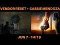 The Division 2 - VENDOR RESET + CASSIE MENDOZA LOCATION (JUN 7/19)