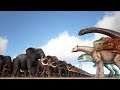 100 Elephants VS ARK Dinosaurs | Atlas & ARK | Cantex