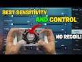 Best Conqueror settings with Control & Sensitivity CODE🔥 | 5 Finger Fastest Player PUBG Mobile