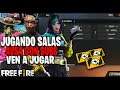 JUGANDO SALAS DE 4VS4 CON SUBS EN DIRECTO#FreeFire#Salas