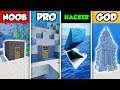 NOOB vs PRO vs HACKER vs GOD : FAMILY WATER SECRET BASE CHALLENGE in Minecraft! (Animation)