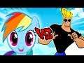 Rainbow Dash Vs Johnny Bravo - Epic Battle - Left 4 dead 2 Gameplay (L4D2 Johnny Bravo Mod)