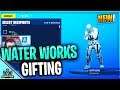 Suprising Subscribers With WATER WORKS EMOTE As A GIFT in Fortnite