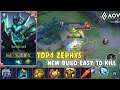 TOP.1 Zephys New Build Jungle Easy to Kill Enemies | AoV | 傳說對決 | RoV | Liên Quân Mobile