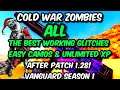 *ALL* BEST WORKING COLD WAR ZOMBIES GLITCH AFTER PATCH 1.28 UNLIMITED XP EASY CAMOS (1.28)