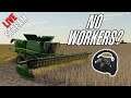 🔴Steering Wheel is back can I drive? Finishing soybean harvest on the Millennial Farmer map - EP8
