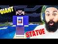 I Made GIANT *Chapati Gamer* Statue In Minecraft || Chapati Gamer Ka Statue 🔥