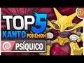 TOP 5 POKÉMON TIPO PSÍQUICO DE KANTO (PORTUGUÊS)