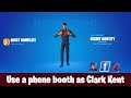 Fortnite วิธีปลดล็อคอีโมทแปลงร่างซุปเปอร์แมน Use a phone booth as Clark Kent แก้ไข
