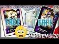 WHO TO CHOOSE FOR YOUR FREE MADDEN ULTIMATE TEAM 10 PLAYER? Madden 20 Ultimate Team
