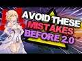 AVOID THESE MISTAKES BEFORE PATCH 2.0 |INAZUMA| - Genshin Impact