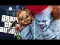 The IT "Pennywise" Clown VS Childs Play "Chucky" MOD (GTA 5 PC Mods Gameplay)