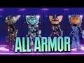 Ratchet & Clank: Rift Apart - ALL ARMOR SETS Showcase 4k 60fps