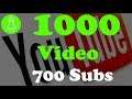 Jubilejne 1000-ce Video a 700 Subs - Ďakujem