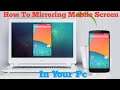 HOW TO MIRRORING MOBILE SCREEN IN YOUR PC | WITHOUT APP & SOFTWARE | ONLY ON WINDOW 10 PC