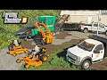 CLEARING & MOWING OVERGROWN LAWN! (WOODCHIPPER NEEDED!) | FARMING SIMULATOR 2019