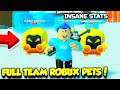 I Got A FULL TEAM Of GOLDEN DOMINUS ROBUX PETS In Destroyer Simulator!! (Roblox)
