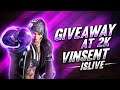 [TELUGU] FREEFIRE LIVE WITH VINSENT - GIVEAWAY AT 2K SUBS - STM54 - FREEFIRE LIVE #freefiretelugu