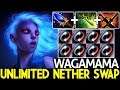 WAGAMAMA [Vengeful Spirit] Unlimited Nether Swap Cancer Gameplay 7.22 Dota 2