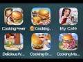 CookingFever, CookingCity, My Cafe, DeliciousWorld, CookingCraze, Home Street.