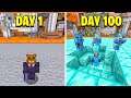 I Survived 100 Days Stranded In A Minecraft Prison (Here's What Happened)