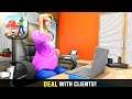 Virtual Pregnant Mother: Office Job Life Simulator Game #4 | Deal With Clients