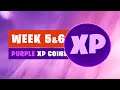 ALL PURPLE XP Coins Week 5 & Week 6 (Fortnite)