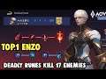 TOP.1 Enzo Use These Best Runes To Easily Kill Your Opponents | AoV | 傳說對決 | RoV | Liên Quân Mobile