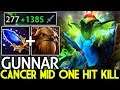 GUNNAR [Morphling] New Cancer Mid One Hit Kill Crazy Game 7.22 Dota 2