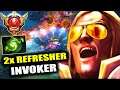 2x Refresher Grand Master - Immortal Ranked Match Invoker Dota 2